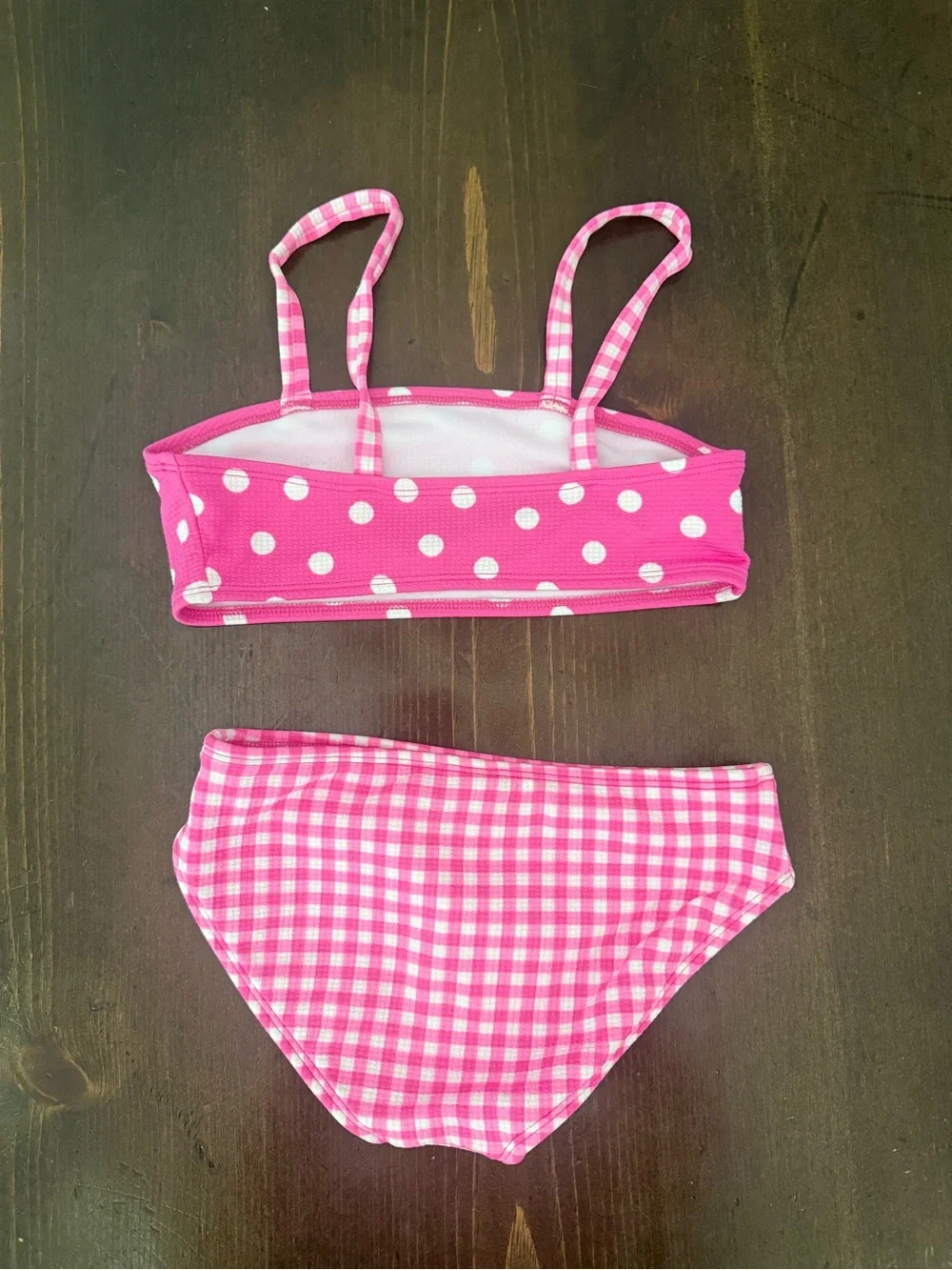 Cat & Jack Pink Gingham Girls Swim Bottom